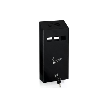 relaxdays Cendrier mural Noir relaxdays Cendrier mural Noir