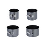relaxdays Springformen-Set rund, Set with 4 Grössen, 12/14/16/18cm
