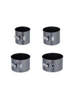 relaxdays Moule à charnière 12 cm/14 cm/16 cm/18 cm, Anthracite