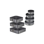 relaxdays Springformen-Set rund & Eckig, Set with 7 Grössen