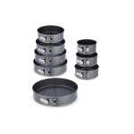 relaxdays Springformen-Set rund, Set with 8 Grössen