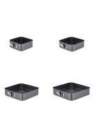relaxdays Springformen-Set eckig, Set with 4 Grössen, 18/20/26/28cm
