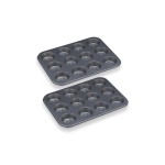 relaxdays Muffinform Set, Set with 2 Formen