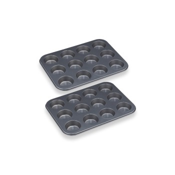 relaxdays Muffinform Set, Set with 2 Formen