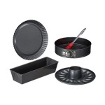 relaxdays Backset 5-teilig, Stahl/Silikon