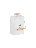 relaxdays Komposteimer, 3.5 Liter, Weiss