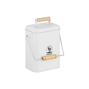 relaxdays Komposteimer, 3.5 Liter, white relaxdays Komposteimer, 3.5 Liter, white