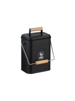 relaxdays Seau à compost 3.5 l, Brun clair/Noir