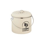relaxdays Komposteimer, 3.5 Liter, Beige