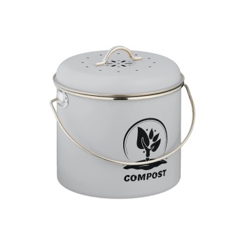 relaxdays Komposteimer, 3.5 Liter, grey relaxdays Komposteimer, 3.5 Liter, grey