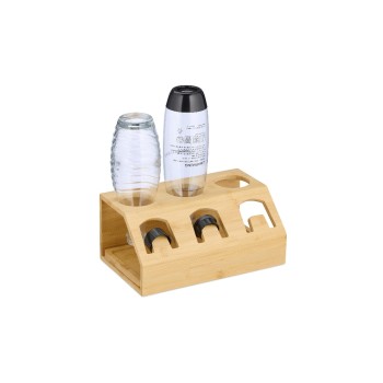 relaxdays Abtropfgestellt for Flaschen, Bambus, for 3 Flaschen relaxdays Abtropfgestellt for Flaschen, Bambus, for 3 Flaschen