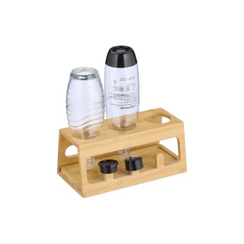 relaxdays Abtropfgestellt for Flaschen, Bambus, for 3 Flaschen relaxdays Abtropfgestellt for Flaschen, Bambus, for 3 Flaschen