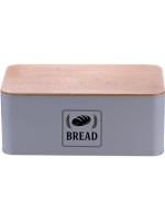 relaxdays Brotkasten Retro, grey