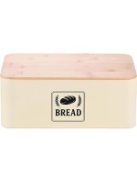 relaxdays Brotkasten Retro, Beige