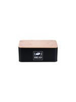relaxdays Brotkasten Retro, black 