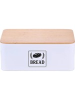 relaxdays Brotkasten Retro, Weiss
