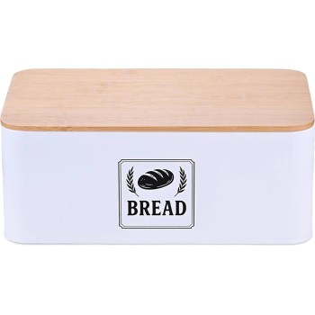 relaxdays Huche à pain Retro Blanc relaxdays Huche à pain Retro Blanc