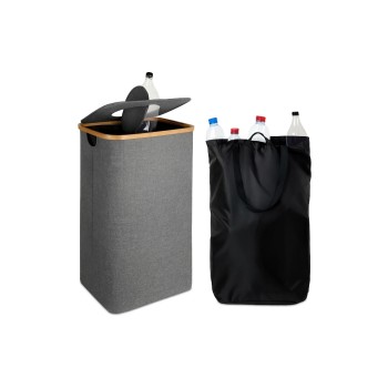 relaxdays PET Sammelbehälter 100 Liter, grey relaxdays PET Sammelbehälter 100 Liter, grey