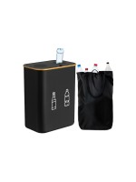 relaxdays PET Sammelbehälter 160 Liter, black 