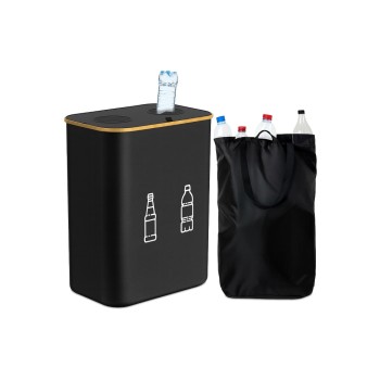 relaxdays PET Sammelbehälter 160 Liter, black relaxdays PET Sammelbehälter 160 Liter, black