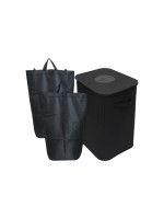 relaxdays Sac de recyclage 100 L Noir