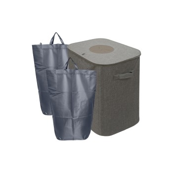 relaxdays PET Sammelbehälter 100 Liter, grey relaxdays PET Sammelbehälter 100 Liter, grey
