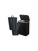 relaxdays Bacs de recyclage 170 L Noir