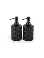 relaxdays Distributeur de savon Distributeur de savon 350 ml, Noir