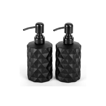 relaxdays Distributeur de savon Distributeur de savon 350 ml, Noir relaxdays Distributeur de savon Distributeur de savon 350 ml, Noir