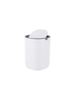relaxdays Poubelle de table 1.5 l, Gris/Blanc