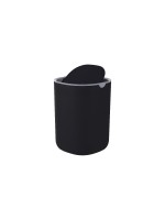 relaxdays Poubelle de table 1.5 l, Noir/Gris