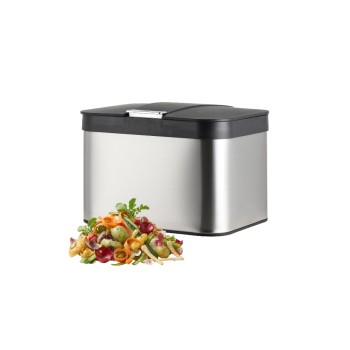relaxdays Komposteimer, 4.5 Liter, silver relaxdays Komposteimer, 4.5 Liter, silver