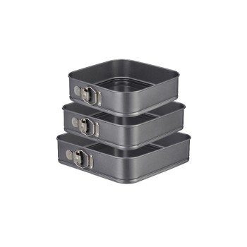 relaxdays Springform Set Quadratisch, mit 3 Grössen relaxdays Springform Set Quadratisch, mit 3 Grössen