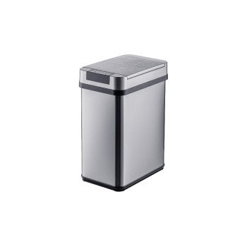 relaxdays Sensorabfalleimer, 12 Liter, Silber relaxdays Sensorabfalleimer, 12 Liter, Silber