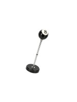 relaxdays cendrier sur pied Noir/Argenté/Blanc