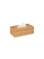 Relaxdays Kosmetiktücherbox, Bambus