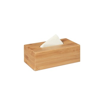 Relaxdays Kosmetiktücherbox, Bambus Relaxdays Kosmetiktücherbox, Bambus