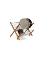 relaxdays CROSS Argenté/Brun clair