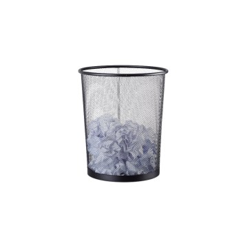Relaxdays Papierkorb, Schwarz, 19 Liter Relaxdays Papierkorb, Schwarz, 19 Liter