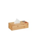 Relaxdays Kosmetiktücherbox, mit 2 Seitenfächer