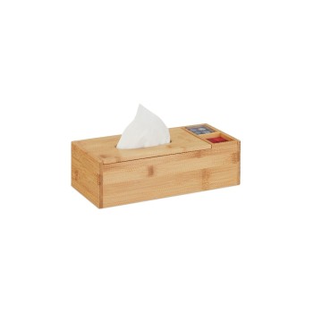 Relaxdays Kosmetiktücherbox, mit 2 Seitenfächer Relaxdays Kosmetiktücherbox, mit 2 Seitenfächer