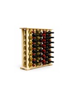 Relaxdays Weinregal 46 Flaschen, H x B x T: ca. 76 x 76 x 19 cm
