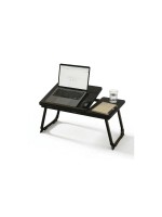 relaxdays Table pour ordinateur portable 23,5 x 56 x 33 cm, noir