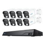 Reolink NVS16-8MB8 4K PoE System, 16-Kanal mit 8 PoE 4K Kameras