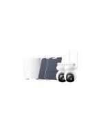 Reolink Kits de surveillance 2 x Argus B660, 2 x panneaux solaires + Hub mini
