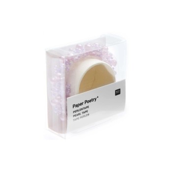 Rico Washi Tape Perlen, rosé, 1.9 x 50 cm Rico Washi Tape Perlen, rosé, 1.9 x 50 cm