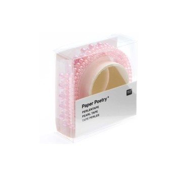 Rico Washi Tape Perlen, rosé, 1.9 x 50 cm Rico Washi Tape Perlen, rosé, 1.9 x 50 cm