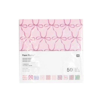 Rico Origami La Vie en Rose, 15 x 15 cm, 50 Blatt, FSC Mix Rico Origami La Vie en Rose, 15 x 15 cm, 50 Blatt, FSC Mix