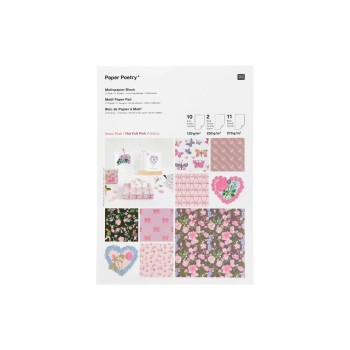 Rico Motivpapierblock La Vie En Rose, FSC Mix Rico Motivpapierblock La Vie En Rose, FSC Mix