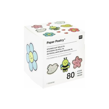 Rico Design Autocollants en rouleau Chingu, Fleurs 80 Pièce/s